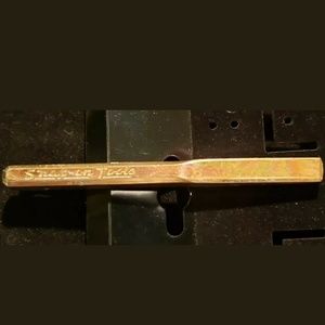 Vintage Gold Tone Snap-On Tools Tie Clip Bar